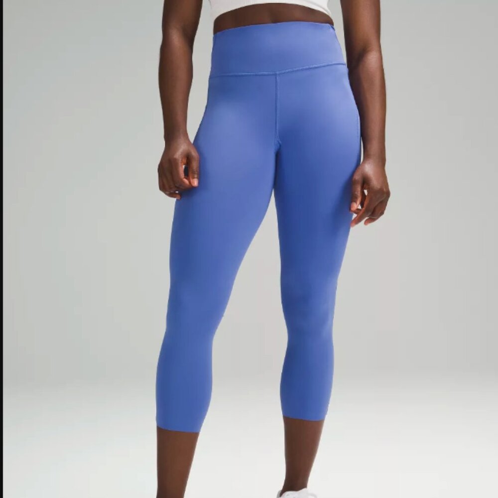 Lululemon Fast and Free High-Rise Crop 23" *Pockets Wild Indigo